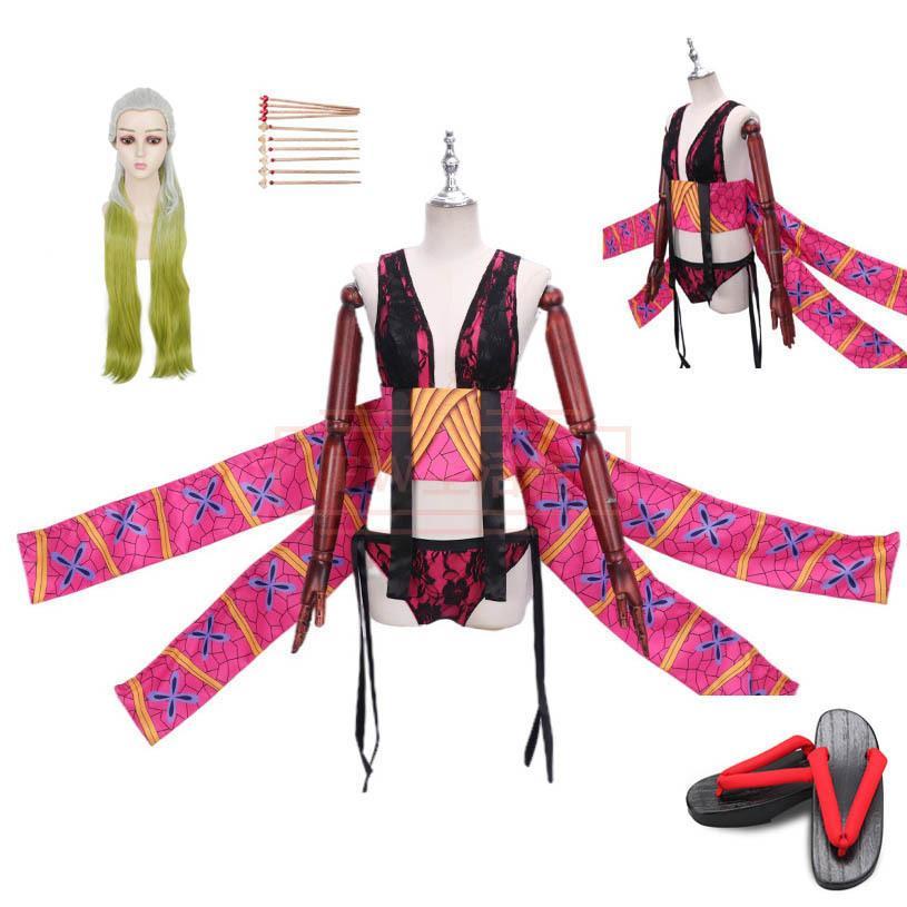 【新品開催 即納】第2期 遊郭編 堕姫だき コスプレ衣装 ウィッグ靴コスチューム 変装 演出服 cosplay 変装 仮装 撮影 祭り