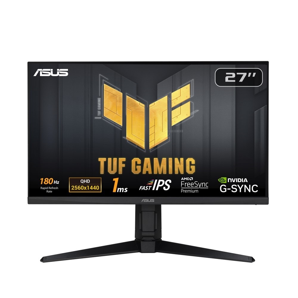 ASUSエイスース ゲーミング液晶ディスプレイ(27型/Fast IPS/WQHD 2560×1440/180Hz/1ms/HDR400/HDMI2.0/DP1.4/VESA/3年保証)(ブラック) 27,281円