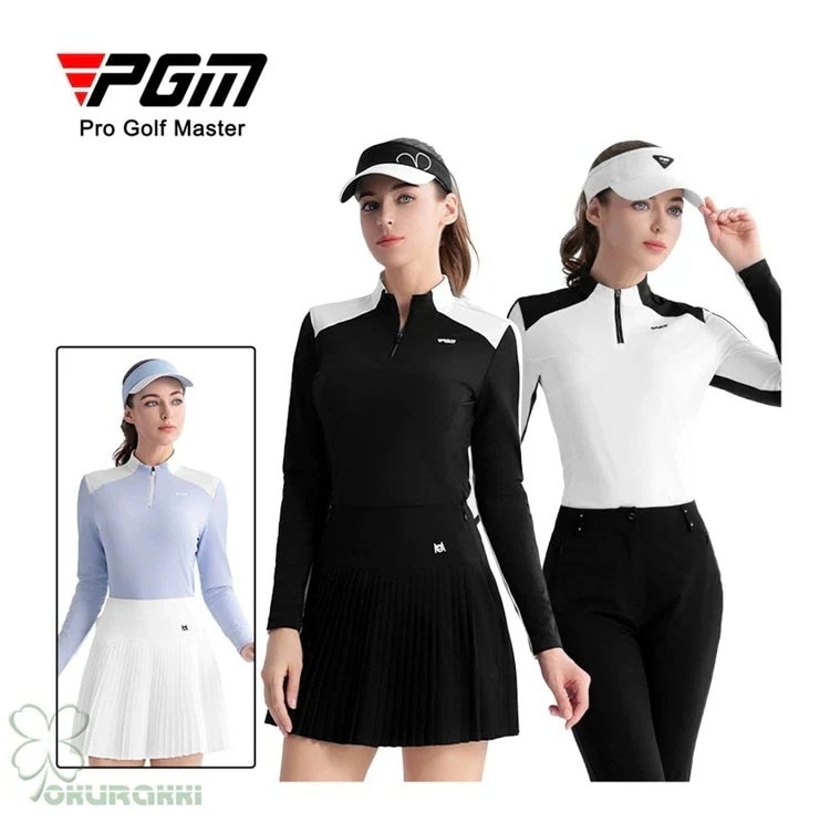 ゴルフ 長袖ポロシャツ ゴルフウェア シャツ レディース ポロシャツ 春夏 新作モデル2501gfnls20