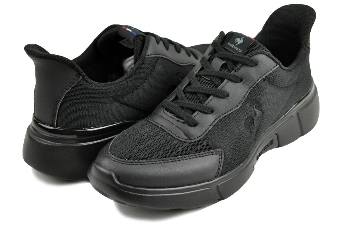 LCS ロワール SK レディース ブラック スニーカー ワイド幅 3E 消臭 低反発インソール lu4fsn51lz