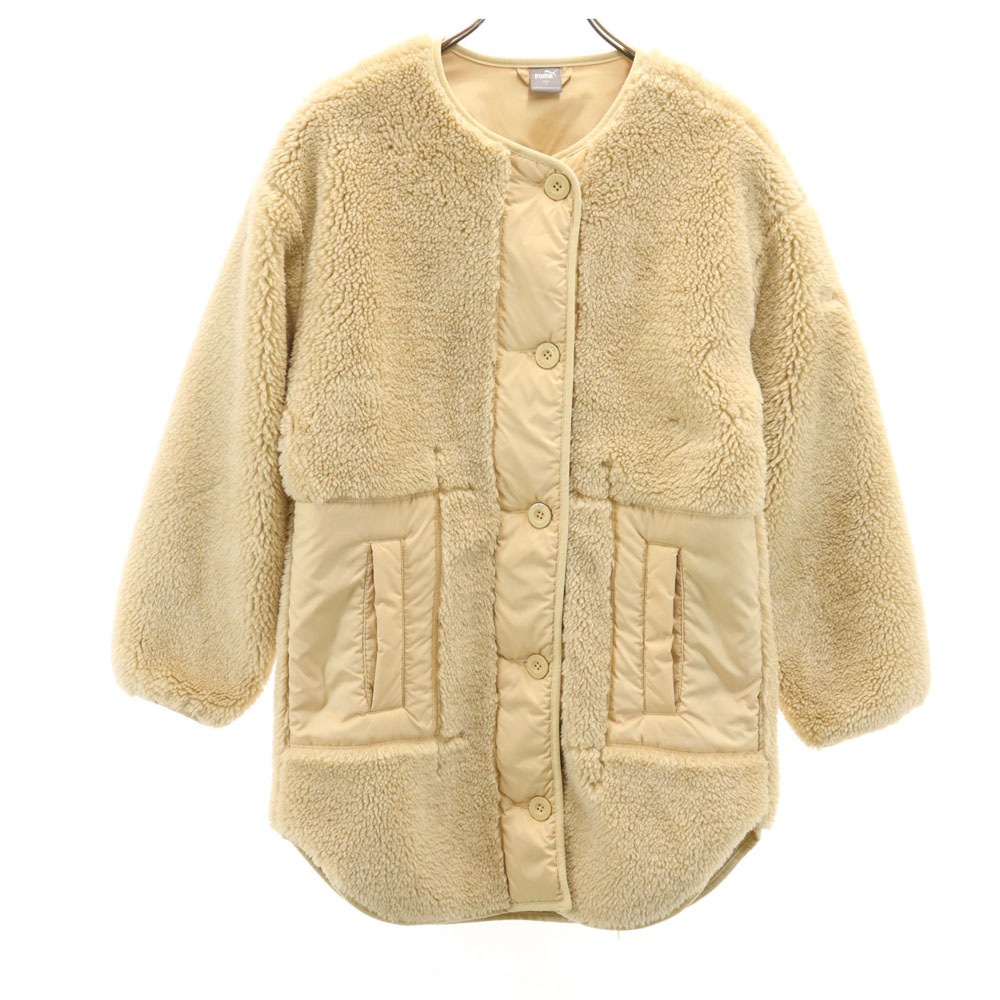 ボアジャケット S ベージュ レディース