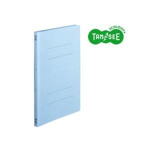 （まとめ）TANOSEE フラットファイル バインダー 2穴 スタンダードカラーA4タテ 150枚収容 コバルトブルー 10冊入20個
