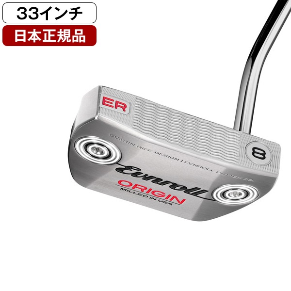 日本正規品 イーブンロール ORIGINシリーズ パター 2026年モデル HEPT 000290 ER8 33インチ Squareback Mid-Mallet