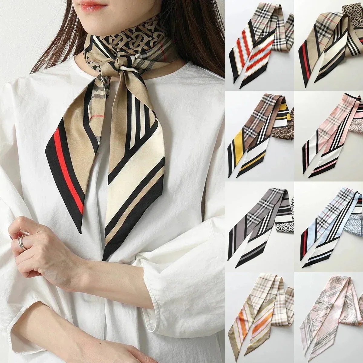 BURBERRY バーバリー スキニースカーフ SKINNY SCARF 8037017 8056026 8056060 8037016 8045970 807