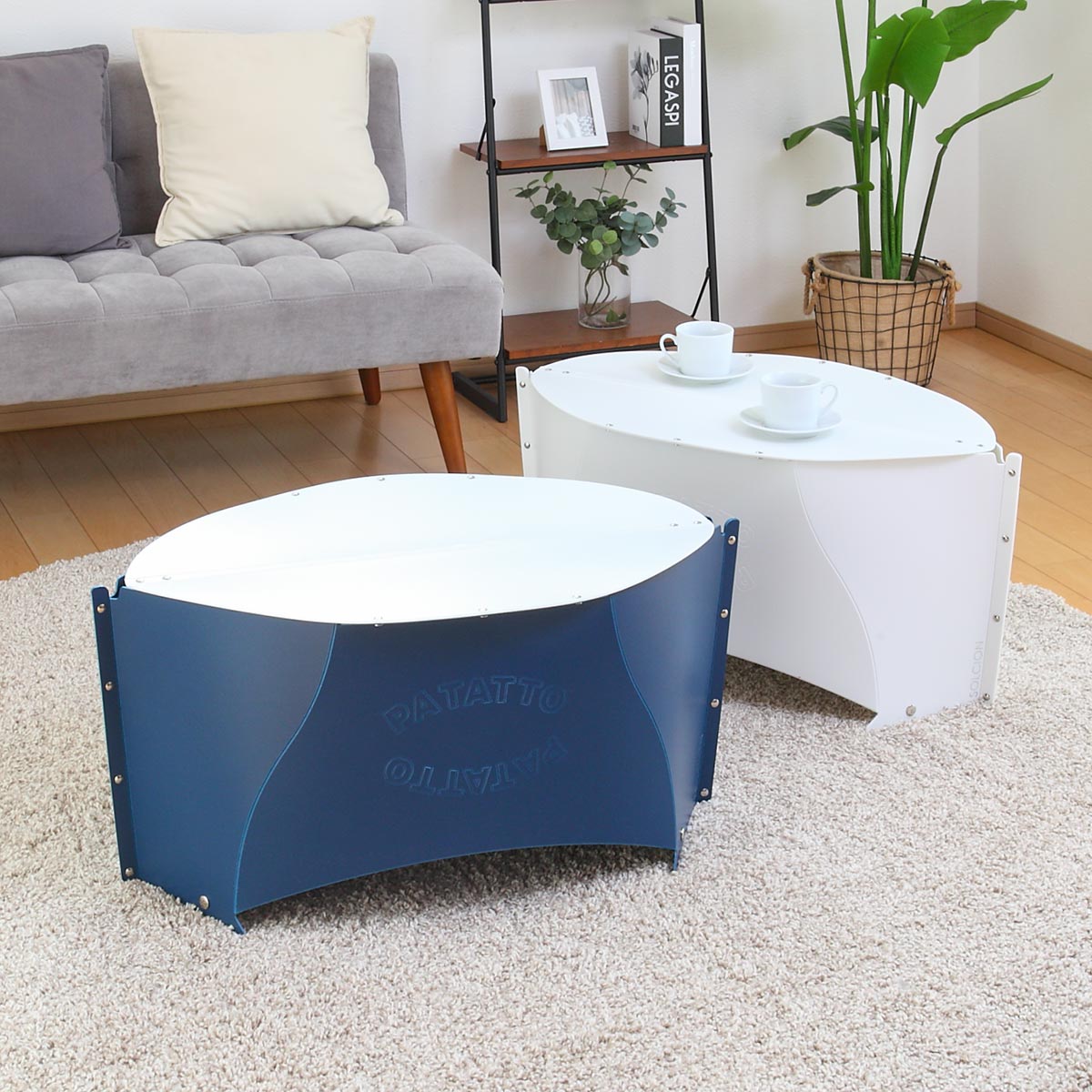 アウトドア テーブル 折りたたみ 軽量 パタット PATATTO TABLE コンパクト レジャーテーブル 簡易テーブル ピクニックテーブル ミニテーブル 携帯 持ち運び 机 ローテーブル