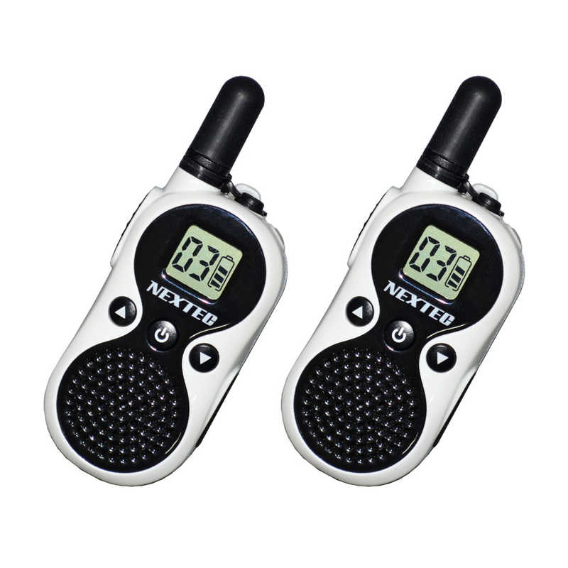 FRC　 超小型軽量 特定小電力トランシーバー 2台セット NEXTEC　NT-202ME(WH) WHITE ホワイト
