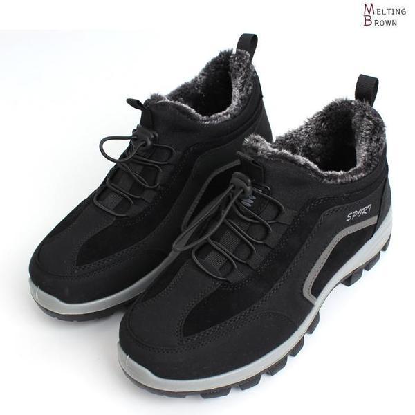 メンズトレッキングシューズ 男性 冬の運動靴 d55