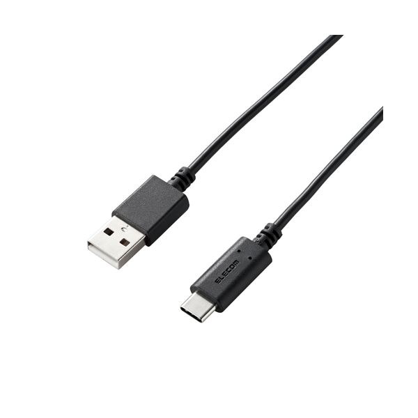 (5セット) エレコム スマートフォン用USBケーブル USB2.0準拠(A-C) 0.5m ブラック MPA-AC05BKX5