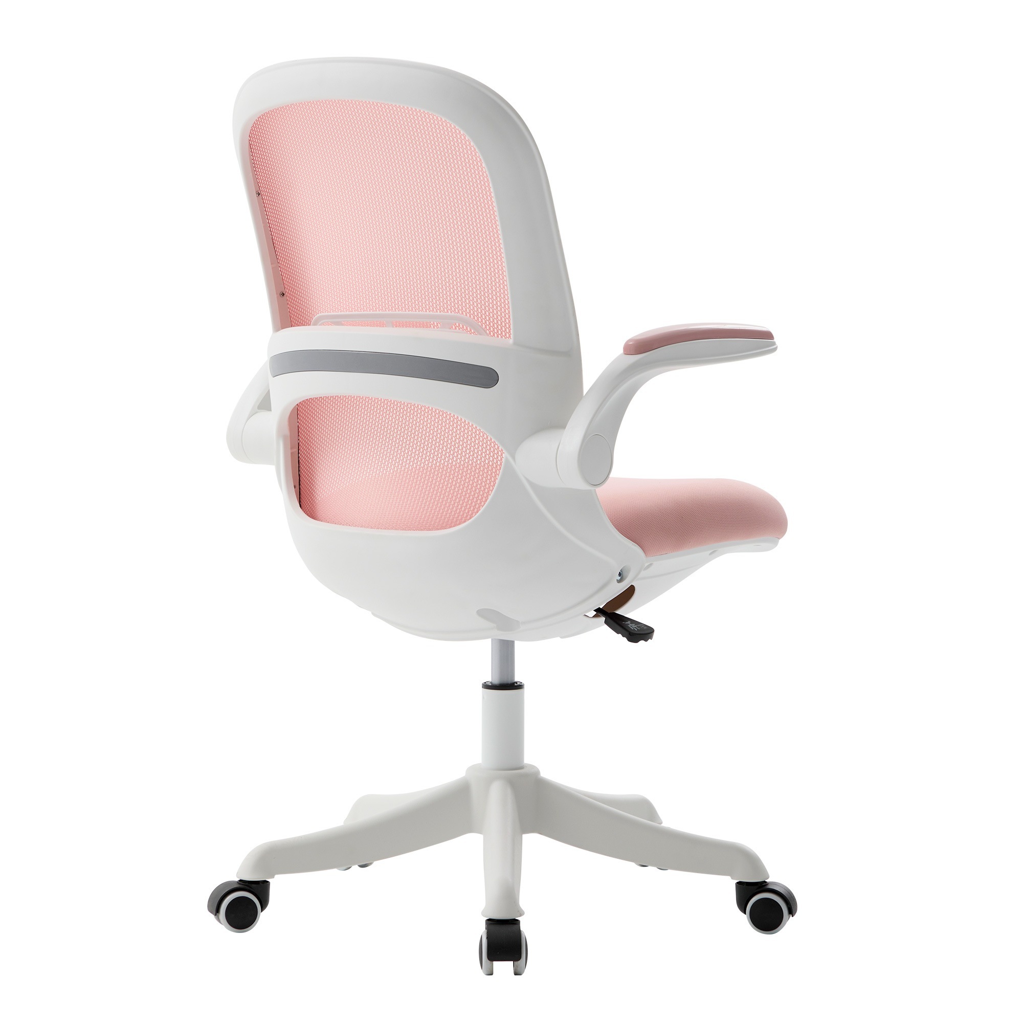 【国内発送】1857オフィスチェア デスクチェア 椅子 ゲーミングチェア ゲームチェア パソコンチェア おしゃれ 通気性メッシュ 腰サポート 跳ね上げ式アームレスト ピンク