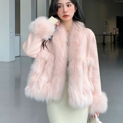 ブルゾン ジャケット秋冬 アウタ プードルファージャケットもこもこプードルボア風ふわふわファーコート5