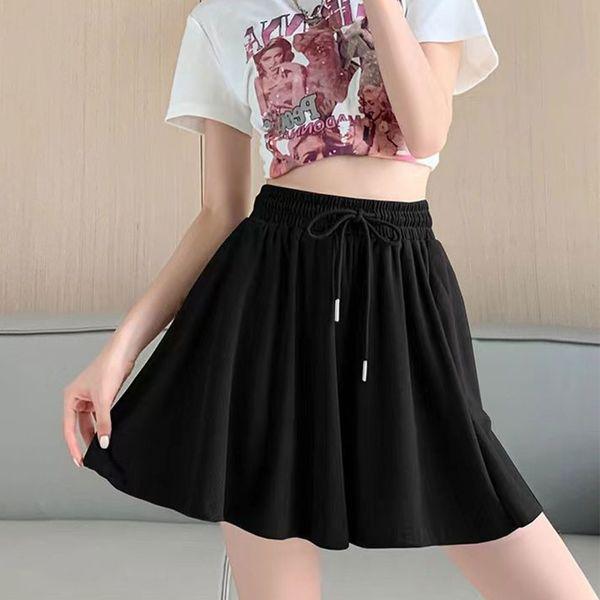 女性フレア バンディング ストリング Aライン スカート ショートパンツ SDW PTH SDK1002266_P404232897