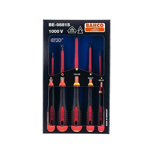 BAHCO BE-9881S エルゴ絶縁タイプドライバーセット BE9881S メーカー直送