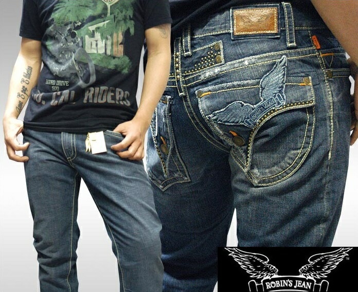 ロビンズジーン メンズ デニム ストレート パンツ ROBIN S JEAN Long Flap VIN.MED 179 safari サファリ LEON レオン オーシャンズ 掲載 ハイブランド