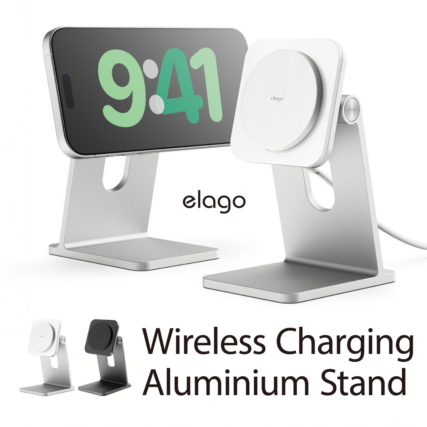 elago Wireless Charging Aluminium Stand for SMART PHONE