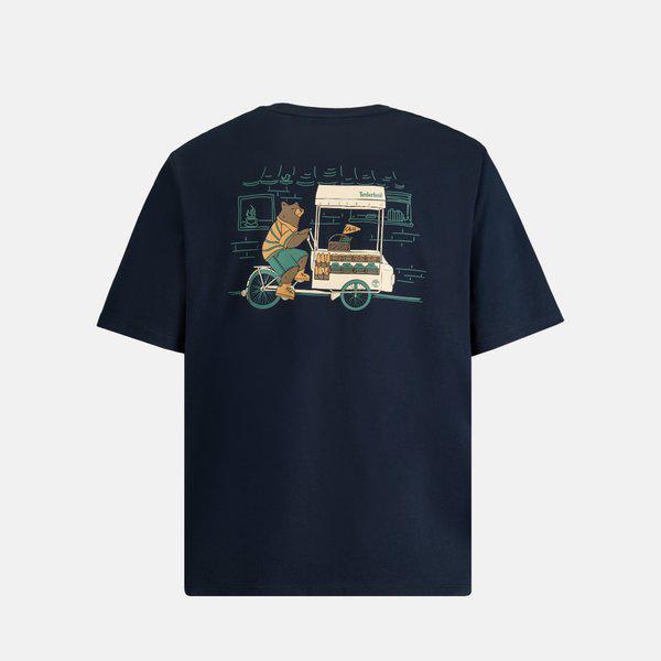 オールジェンダー ニュートラル ダーク サイファイア 半袖Tシャツ A5RMM 433