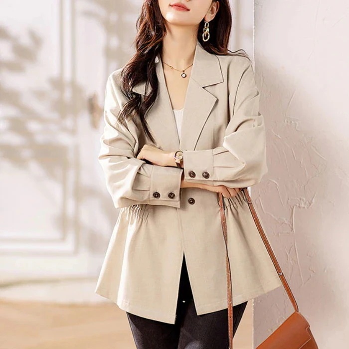 【急速出荷!】オールインワンセットアップセットアップ大きいサイズ フォーマル スーツ テロンチ スプリングコート 秋 結婚式 通勤 40代 コート ミセス レディース ショート丈 50代 30代 トレ