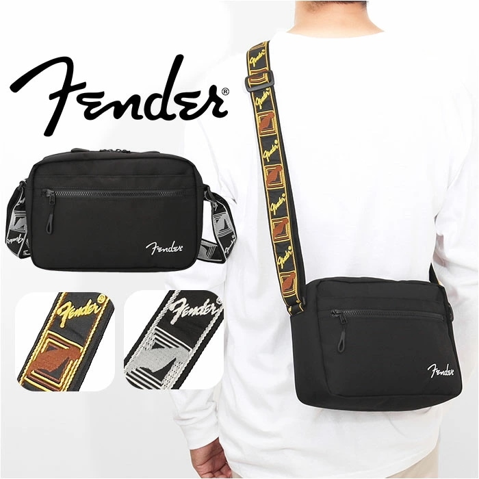 Fender フェンダー ショルダーバッグ 6059 通販 ショルダーバック ショルダー 肩掛け 斜めかけ 斜め掛け ななめがけ カジュアル ファスナー ポケット 軽量 軽い 旅行 トラベル お出かけ