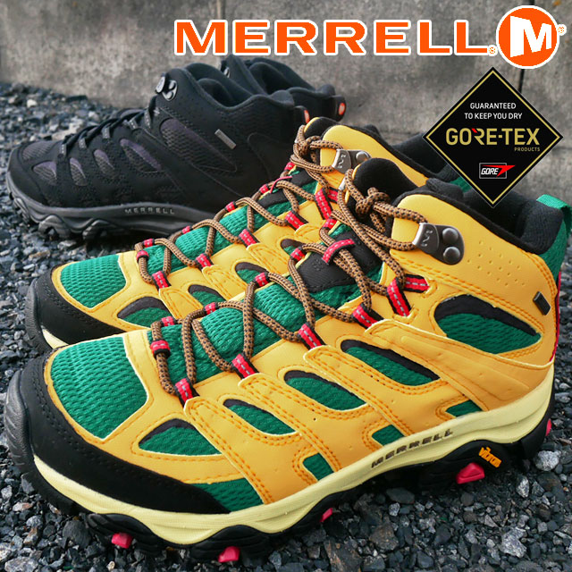 メレル MERRELL メンズ ハイキングシューズ モアブ 3 シンセティック ミッド ゴアテックス 防水 トレッキングシューズ アウトドア ミッドカット 靴 J500249 トリプルブラック 黒 J