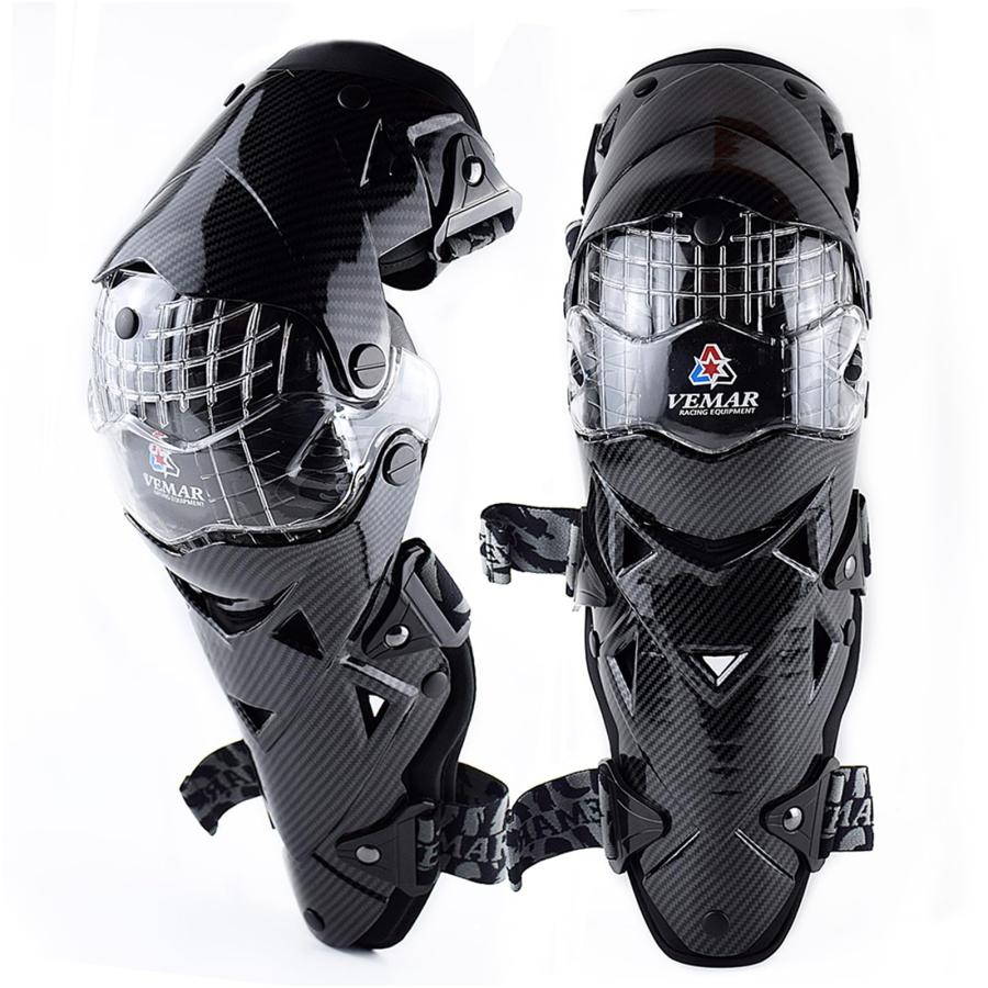 バイク用 オフロード プロテクター 膝防具 腿防具 6色