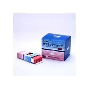 （まとめ） 日本白墨天神印セラミックチョーク（炭酸カルシウム製） 赤 CCH-2 1箱（80本） 5セット 11,049円