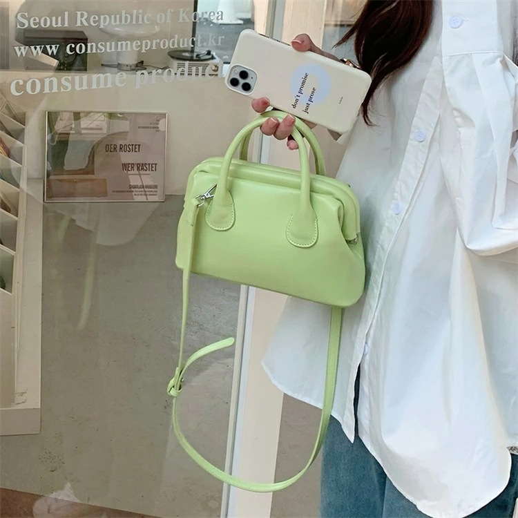 ダイアゴナル おしゃれ クリップバッグ ショルダー ハンドバッグ[K](T)