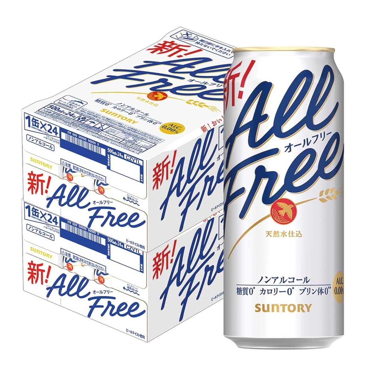 サントリー オールフリー 500ml2ケース/48本