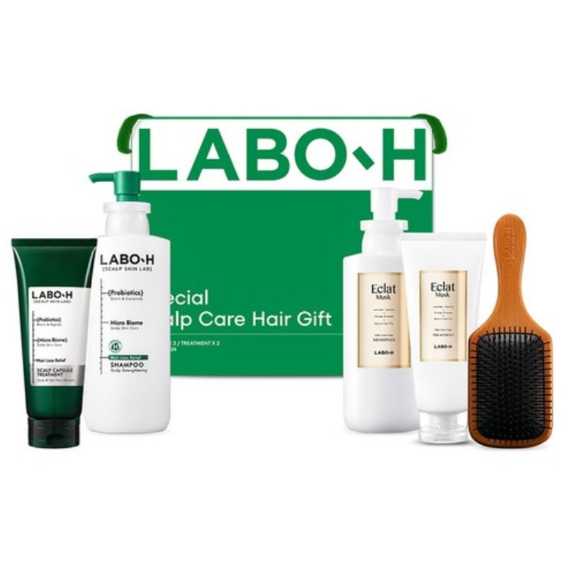 スペシャルヘアケア5点セット / シャンプー トリートメント マスク ブラシ / 頭皮ケア / プレゼント おすすめ [LABO-H]