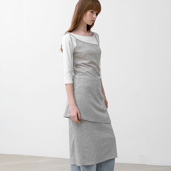 AN WRAP SKIRT LAYERED DRESS (OP-6315)