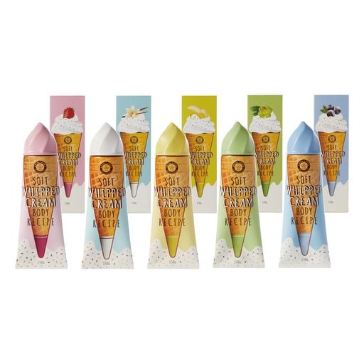 エンジェルーカ ボディクリーム ボディレシピ ストロベリー バニラ バナナ マスカット ブルーベリー 150ml×5本セット