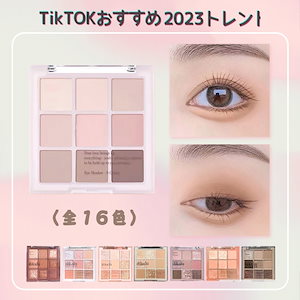 【最安値挑戦】超人気です 9色アイシャドウパレット 低彩度 飛散しない (全16色)