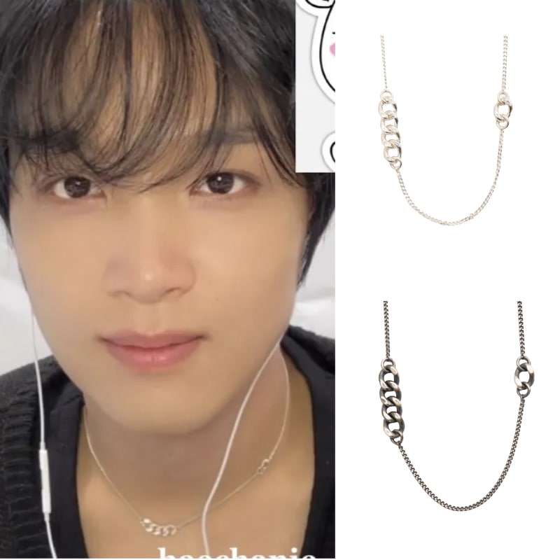 【NCTへチャン着用】N522シルバーネックレス