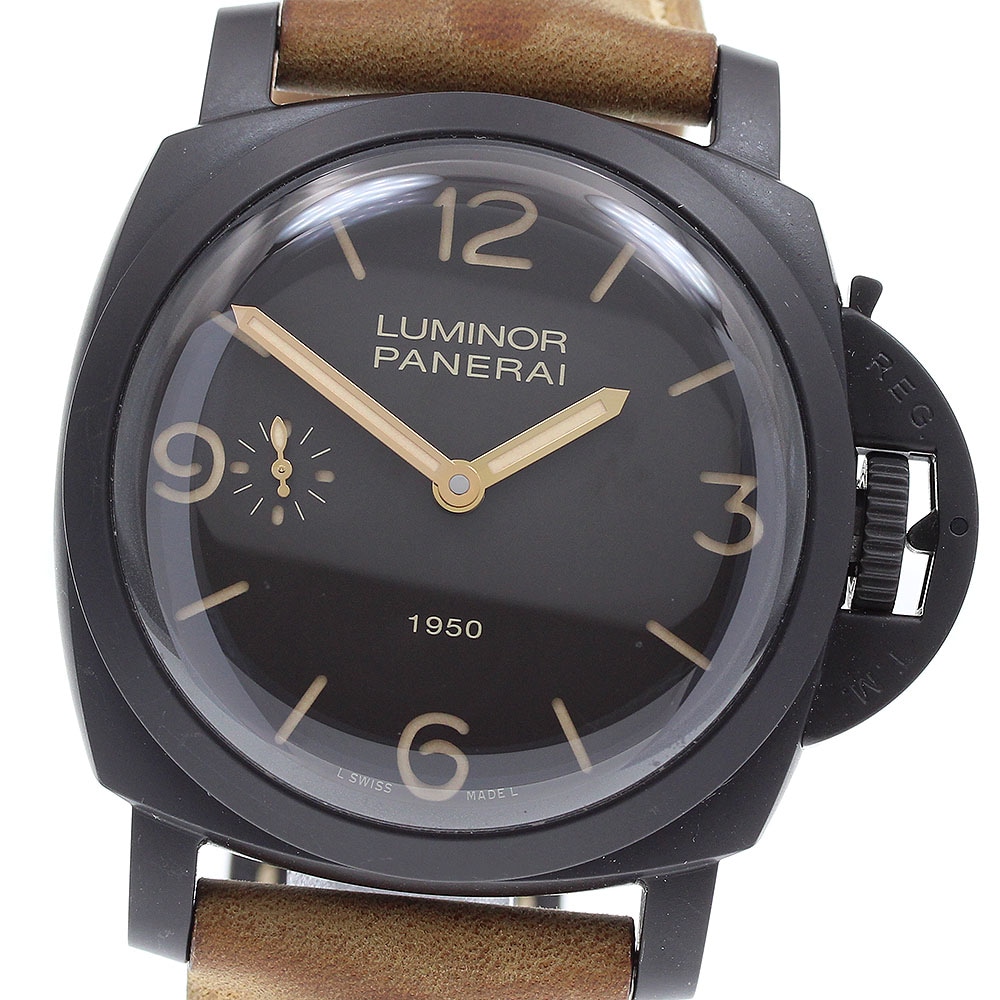 パネライ PANERAI PAM00375 ルミノール 1950 コンポジット 3デイズ 手巻き メンズ 良品 _816460【中古】