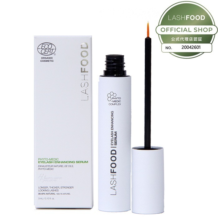 当日/翌日配送 正規販売店 ラッシュフード LASHFOOD 3ml アイラッシュ フォトメディック ラッシュエンハンサー まつ毛美容液 オーガニック エコサート認証【365日ヤマト倉庫出荷】