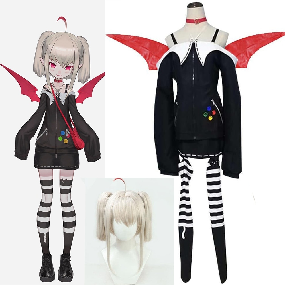 大人気にじさんじ 魔界ノりりむ 衣装＋翼＋バッグ ウィッグ追加可 コスプレ 衣装 ハロウィン クリスマス