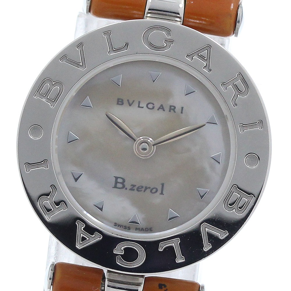 ブルガリ BVLGARI BZ22S B-zero1 シェル文字盤 クォーツ レディース _942909【中古】