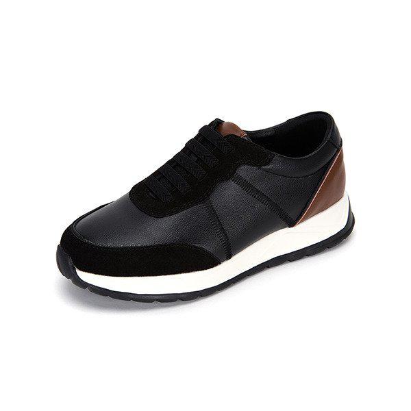 エムランディ牛革バンディングスニーカーブラック516523310AA