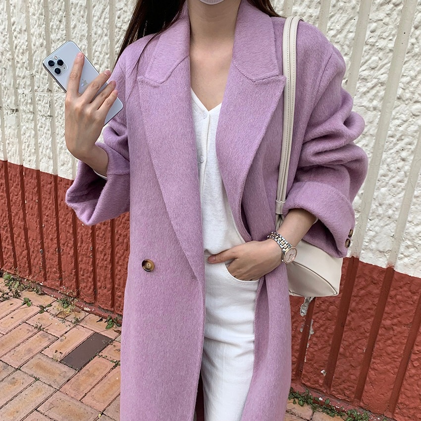 アウター レディース コート ロング丈 長袖 Vネック ベルト ポケット付き かわいい 大人可愛い 韓国 きれいめ シンプル カジュアル 上品 エレガント フェミニン シック おしゃれ お洒落 大人