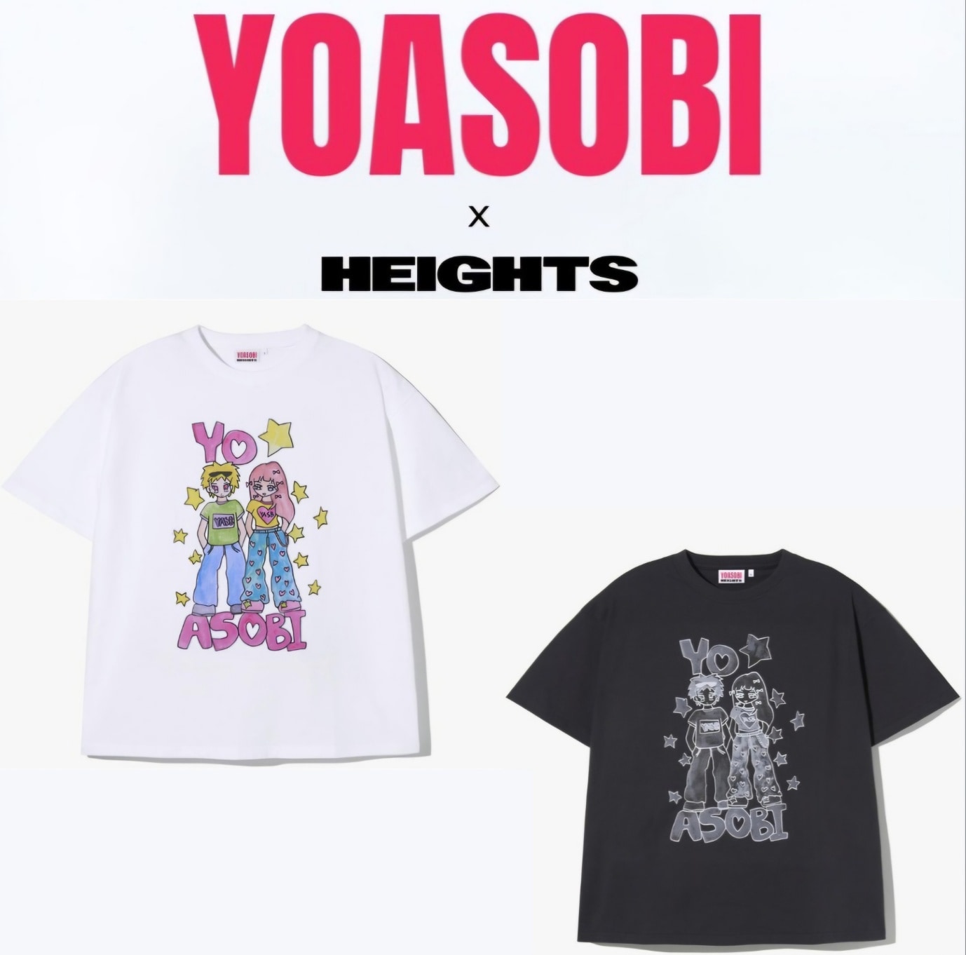 【公式】韓国 ポップアップ 限定商品 YOASOBI x HEIGHTS　YOSOBI S/S TEE
