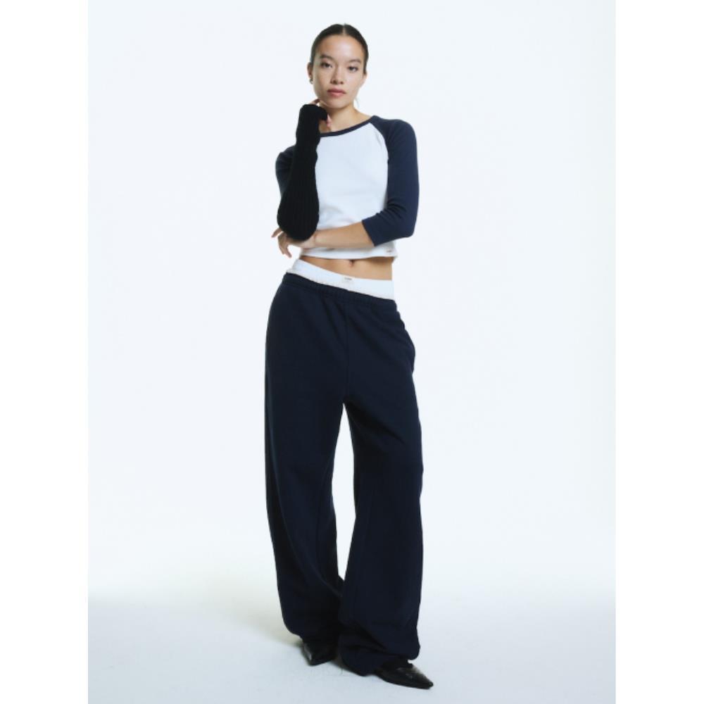 GLOWNY G CONTRAST SWEATPANTS NAVY GC24WTPT002NA