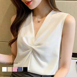 【3枚ことに200円割引】夏新作/Tシャツツ ブラウス 半袖 シフォン レディース フリル ホワイト 大きいサイズ 韓国ファッション ビジネス カジュアル