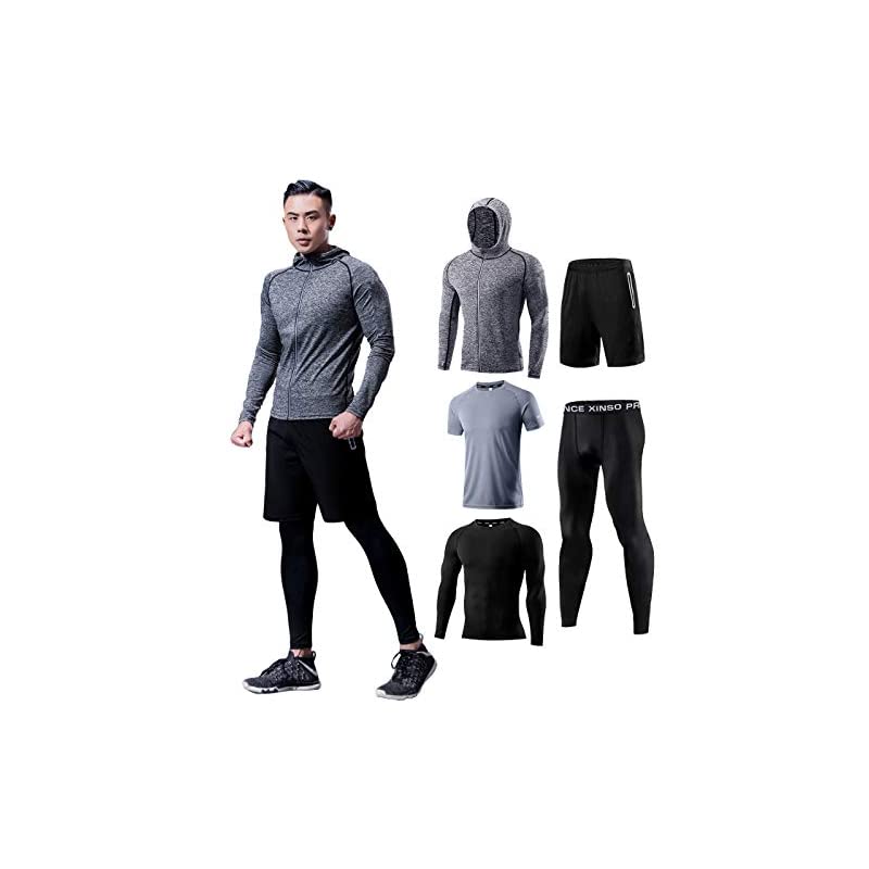 加圧シャツ 加圧インナー ダイエット 補正下着 5点 M 身長165-170cm:体重50-60kg