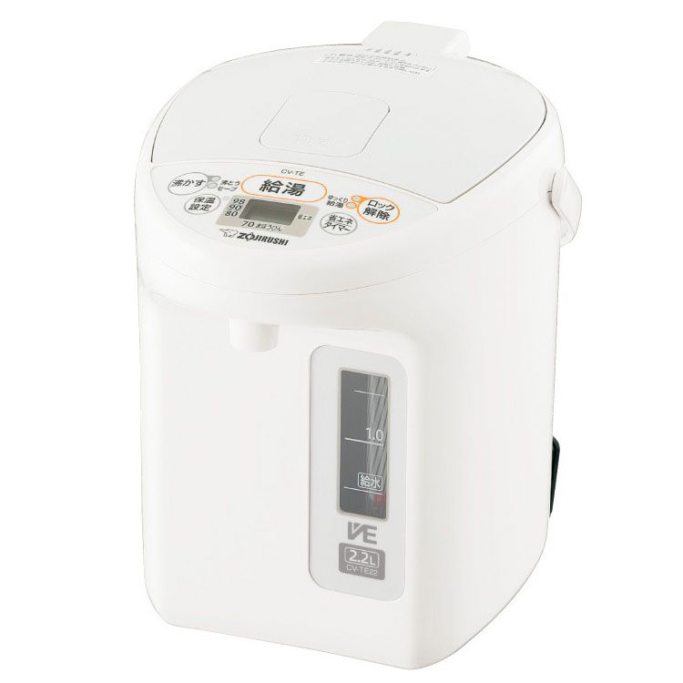 象印 VE電気まほうびん ホワイト CV-TE22-WA (D)　メガ割