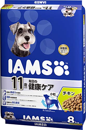 アイムス ドッグ 11歳以上用 小粒 大容量 8kg チキン 総合栄養食 ドッグフード 犬 ドライフード 免疫力の維持 関節の健康維持 健康的な消化吸収 獣医師の知見で開発 高齢期 シニア