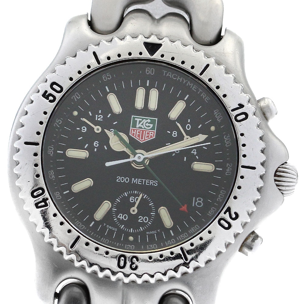 訳あり タグホイヤー TAG HEUER S39.306M セル クロノグラフ デイト クォーツ メンズ _885377【中古】