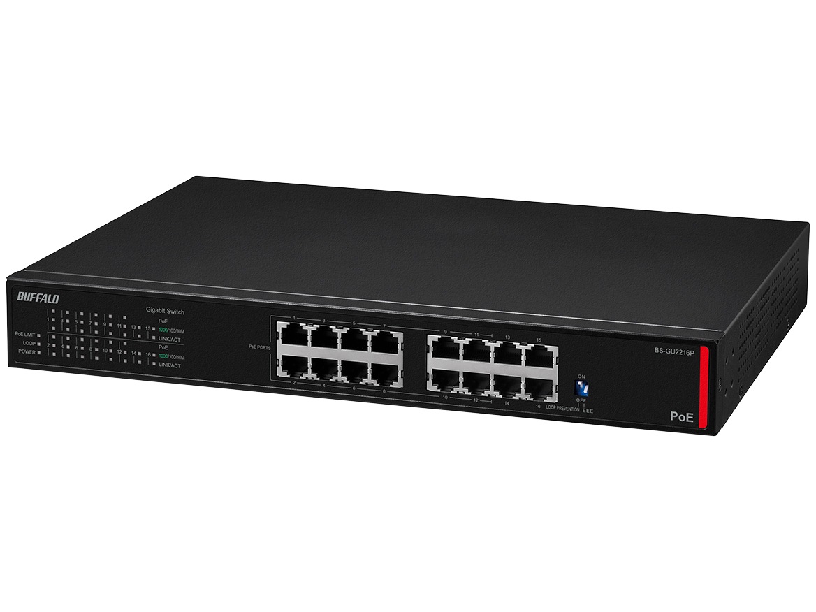 BS-GU2216P [ブラック] スイッチングハブ