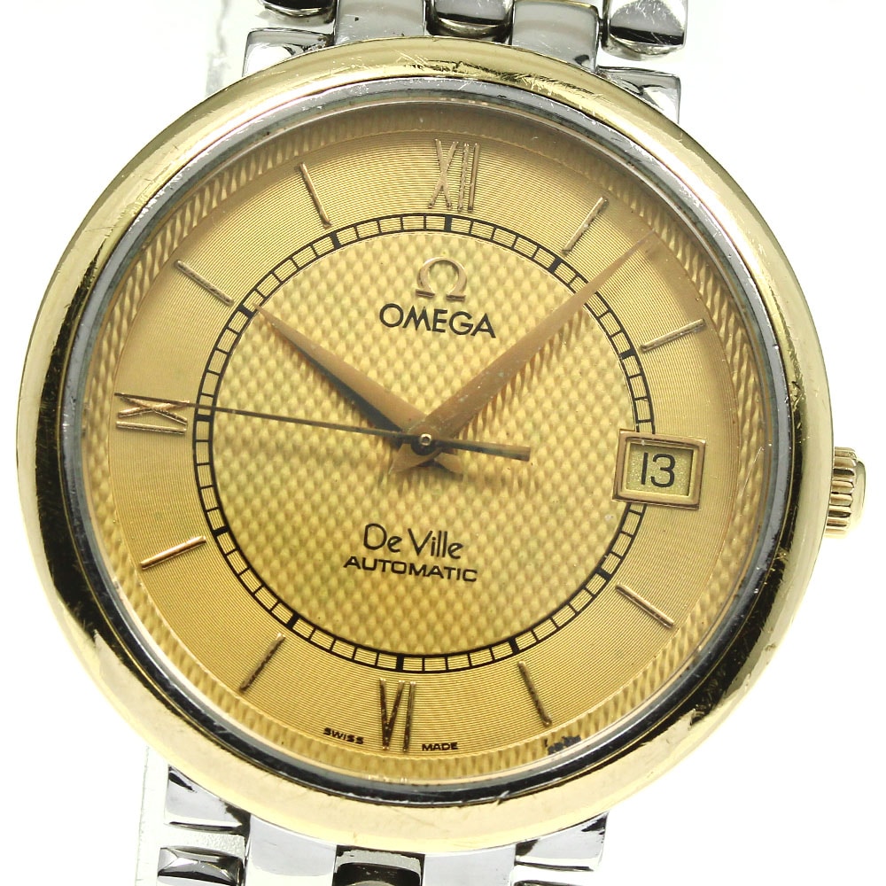 【受注生産品】 デビル 7304.11 OMEGA オメガ クラシック 自動 デイト YGコンビ デビル