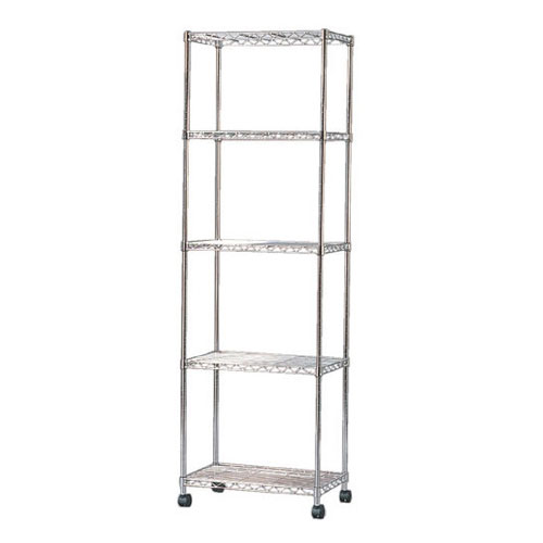 アイリスオーヤマ MTO-5518C メタルミニ（5段・55cm幅）奥行35cm 高さ174.5cm ポール径19mm MTO5518C