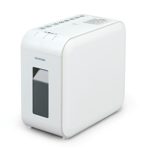 超静音シュレッダー 家庭用 クロスカット ダストボックス7.5L ホワイト P6HS75C-W