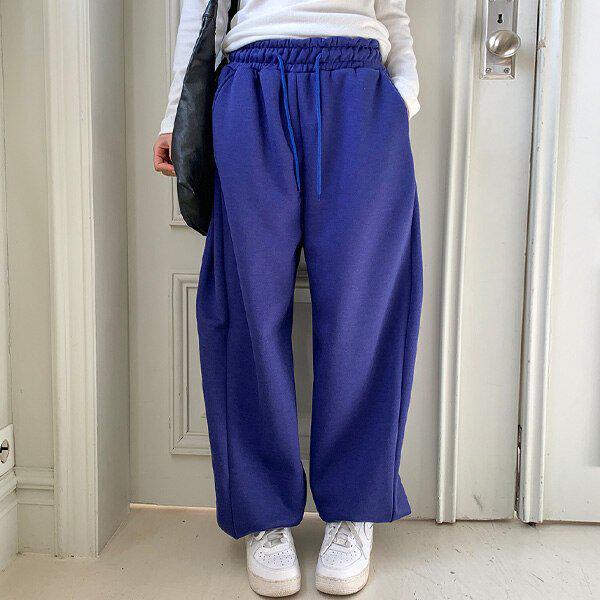 （BM）得意技モサイドピンタックジョガーパンツ 冬 女性