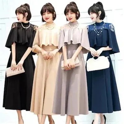 結婚式 お呼ばれ パーディー ミモレ丈 パーティー レース ワンピース おしゃれ フォーマル 二次会 パーティー お呼ばれ 演奏会 成人式